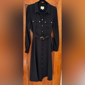 Sezane Tea dress in black, size 42 / 10